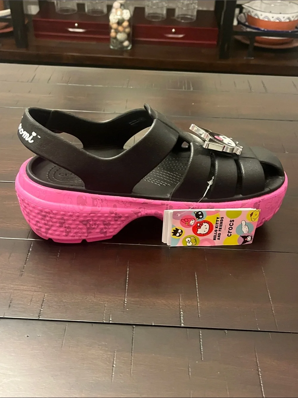 Crocs Hello Kitty My Melody Kuromi Stomp Sandals Shoes new Women’s Sizes_4